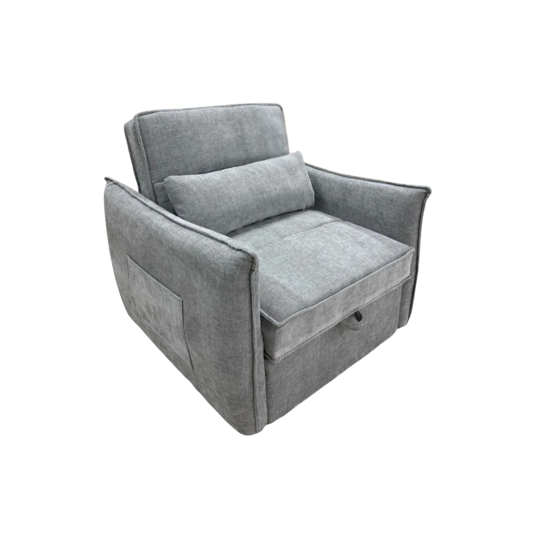 Kompaktiškas miegamas fotelis ELIS su ištraukiama lova