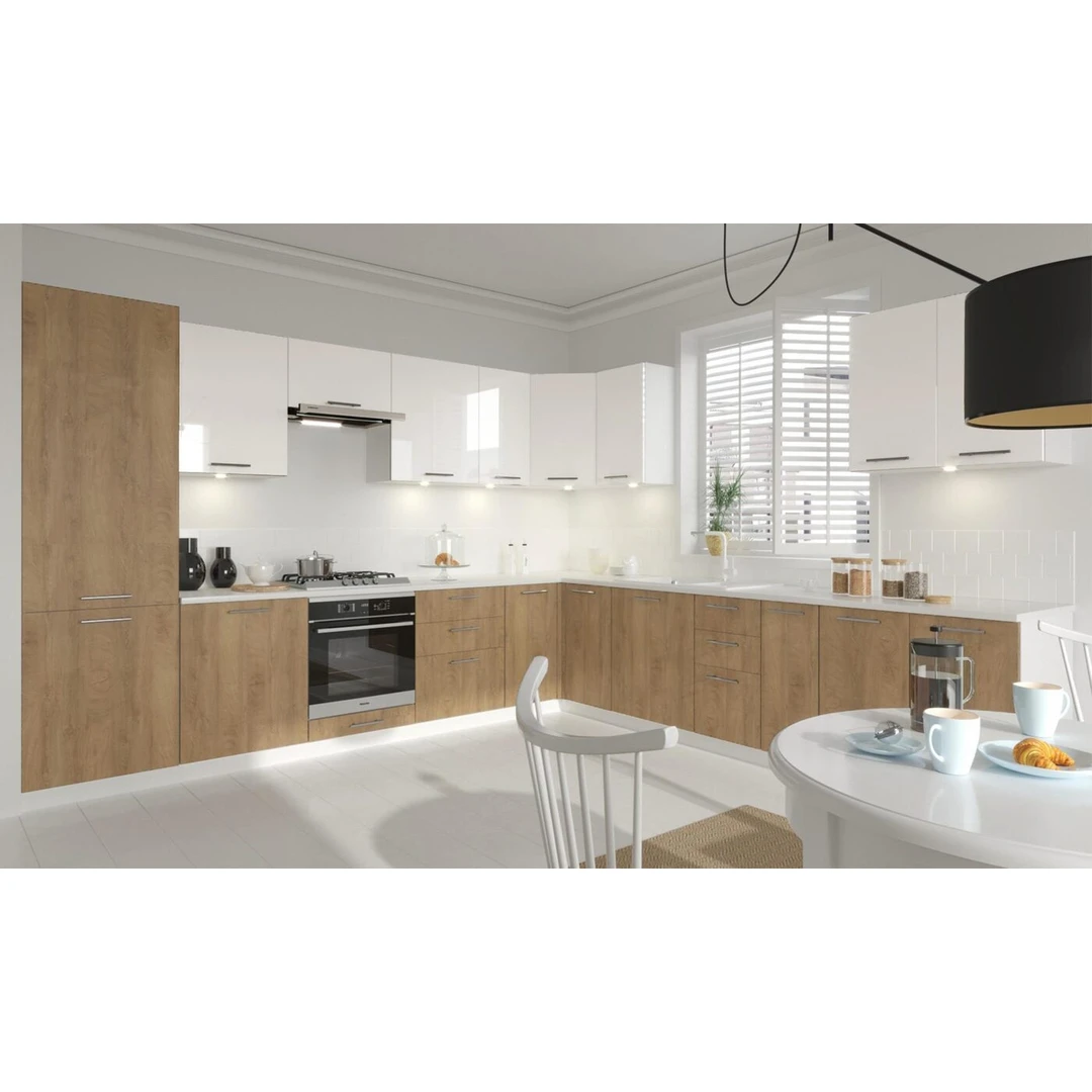 Stalas su MDF priekiu ir METABOX stalčiais