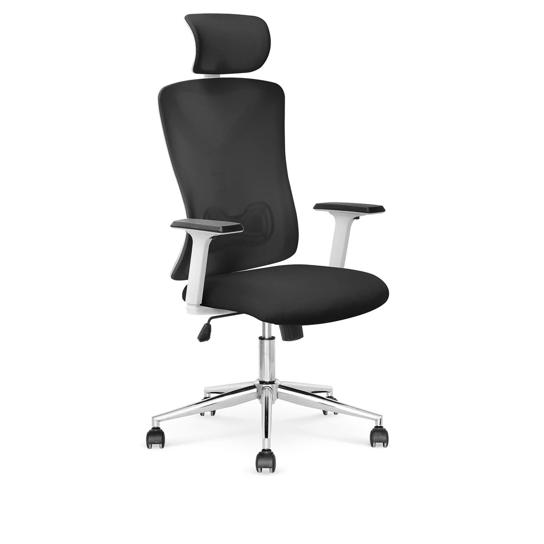 Patogi juoda biuro kėdė su reguliuojama aukščio funkcija
