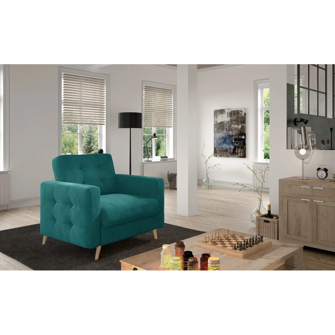 Patogus ir stilingas fotelis jaukiams namams