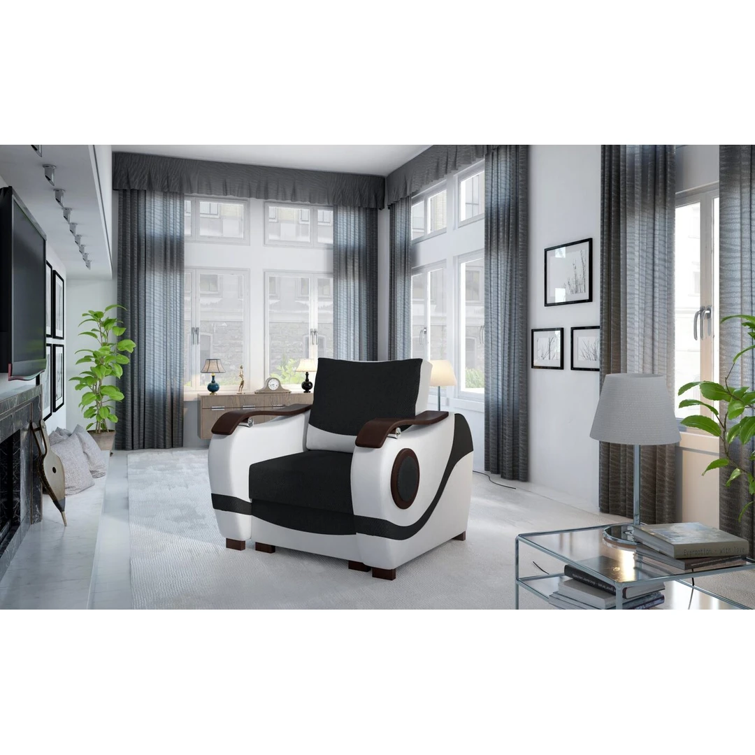 Patogus ir stilingas fotelis jaukiams namams