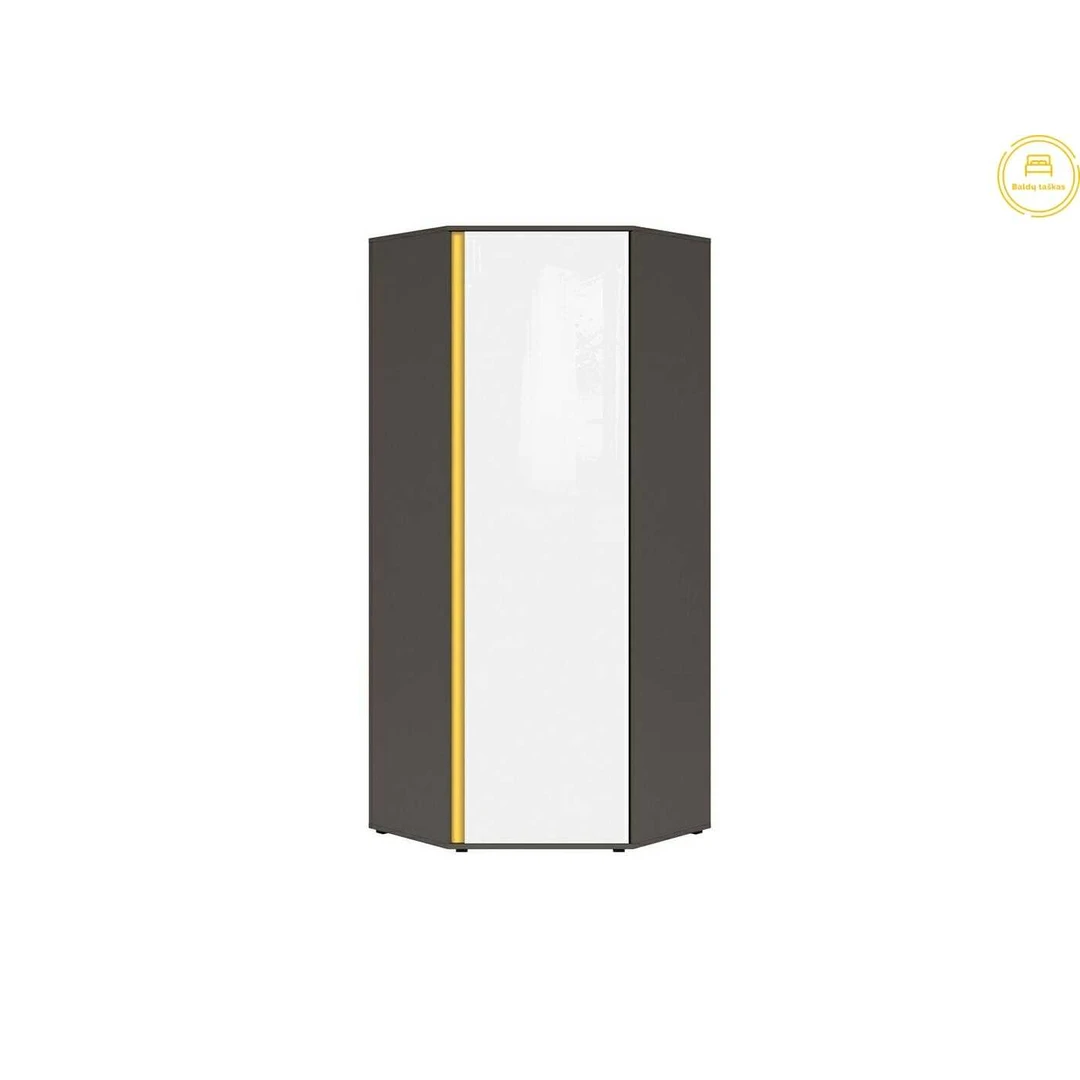 Erdvi kampinė drabužių spinta – puikus sprendimas bet kokiam interjerui