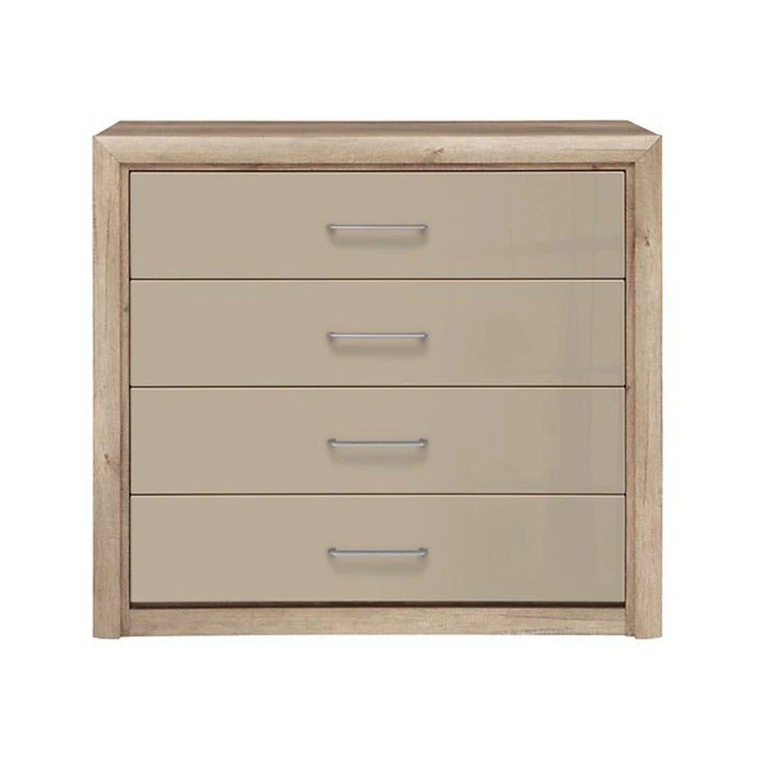 Kompaktiška komoda su ištraukamais stalčiais