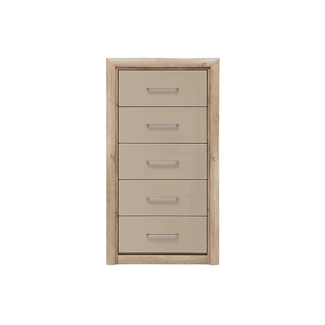 Kompaktiška komoda su ištraukamais stalčiais