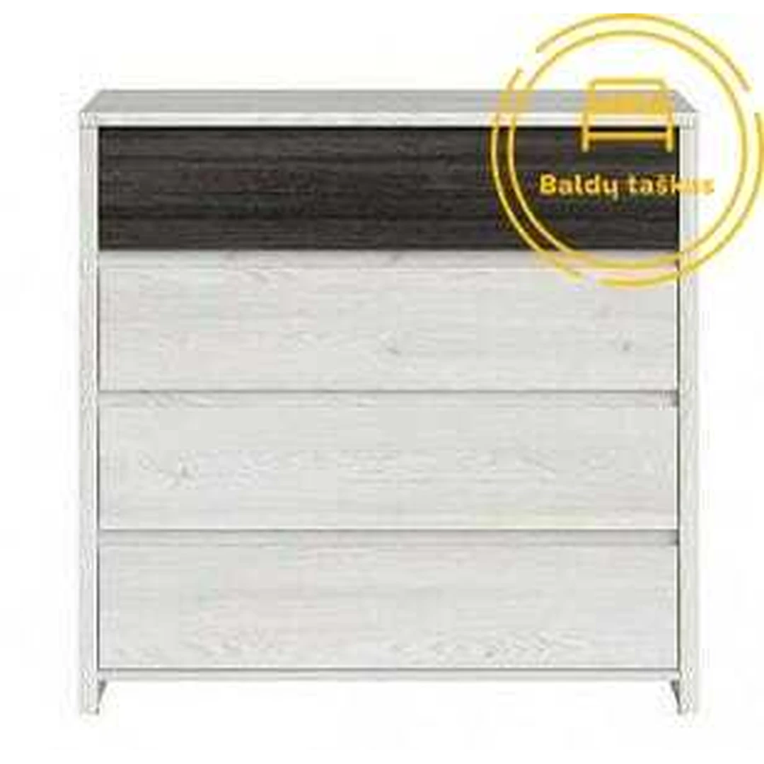 Skandinaviško stiliaus komoda SALINS – praktiška ir stilinga