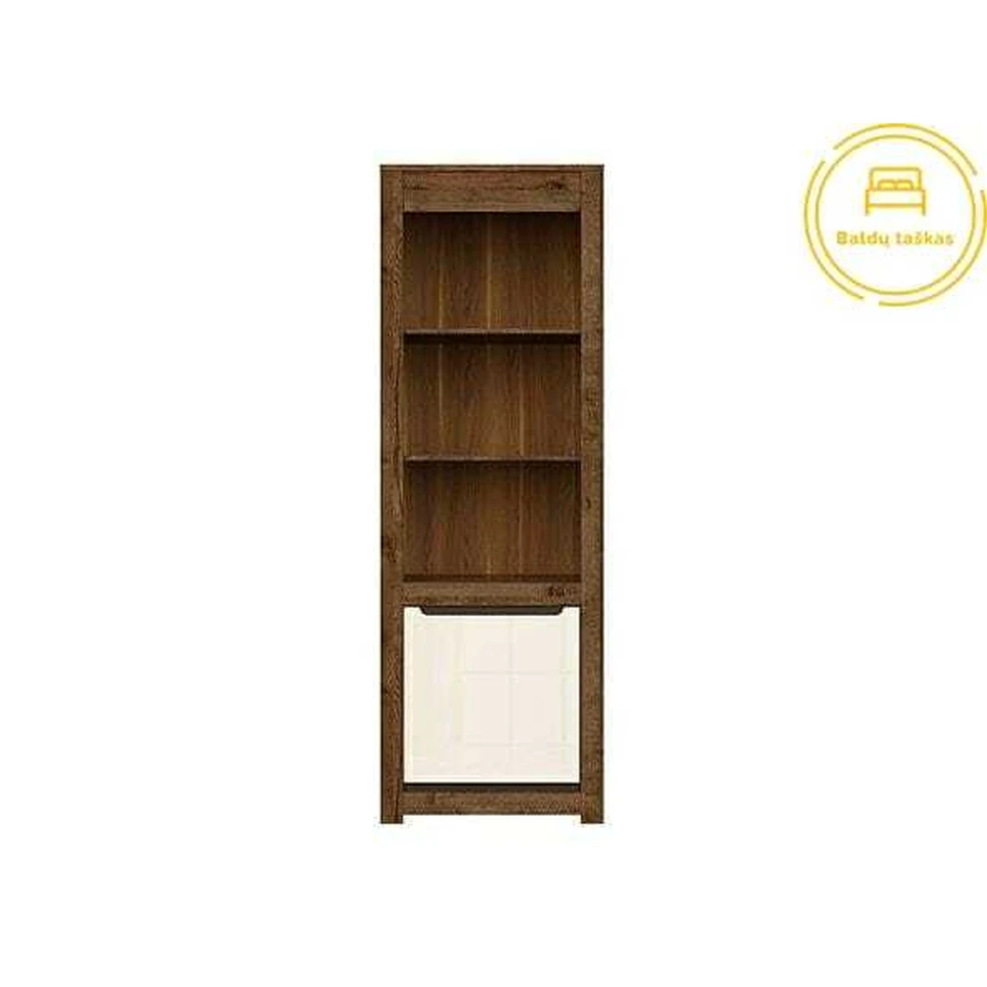 Moderni lentyna ERIKA – tamsiai ruda/kreminė spalva