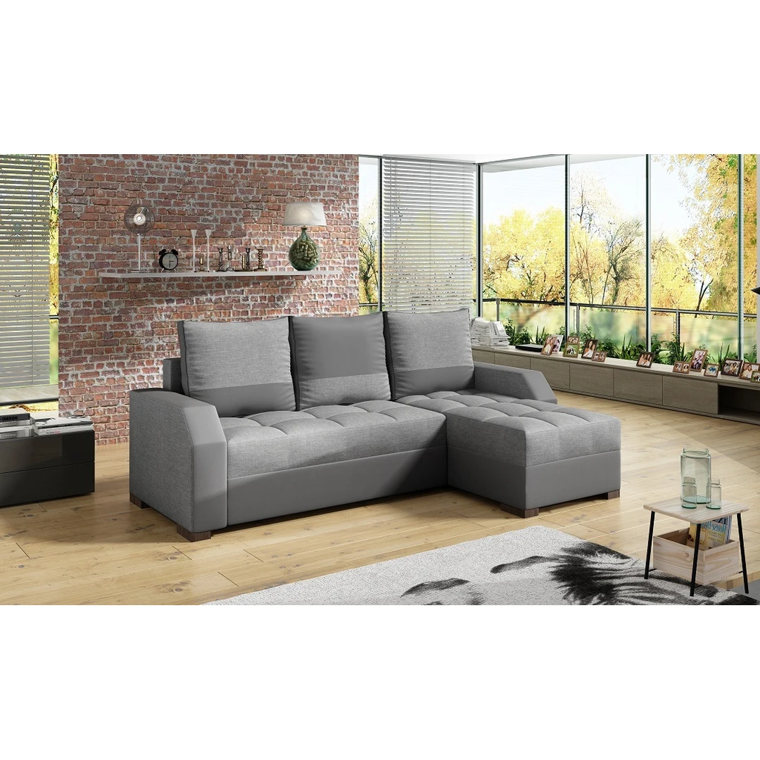 Minkštas kampas su miegama dalimi ir patalynės dėže