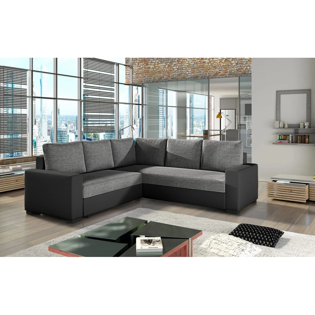 Klasikinio stiliaus minkštas kampas CANIS su miegojimo funkcija