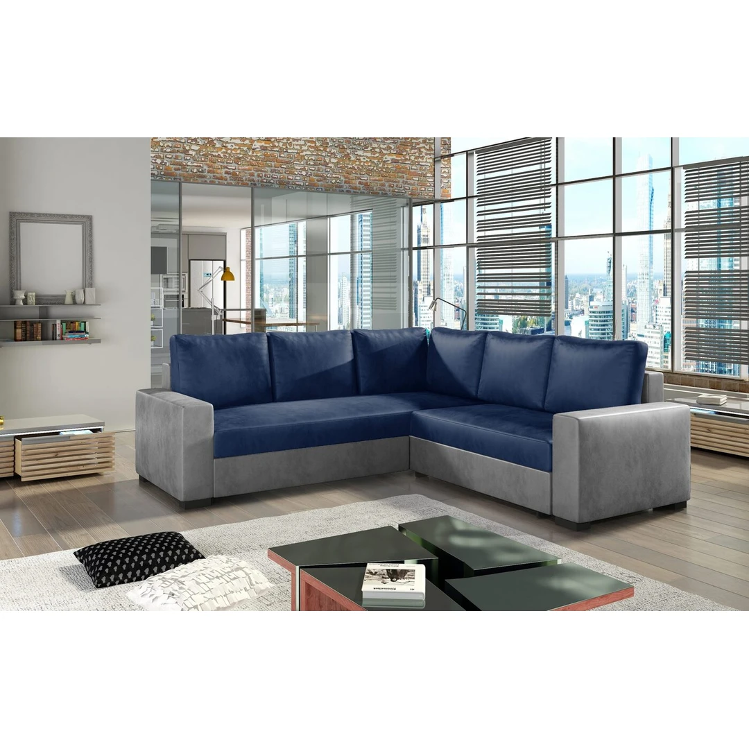 Klasikinio stiliaus minkštas kampas CANIS su miegojimo funkcija