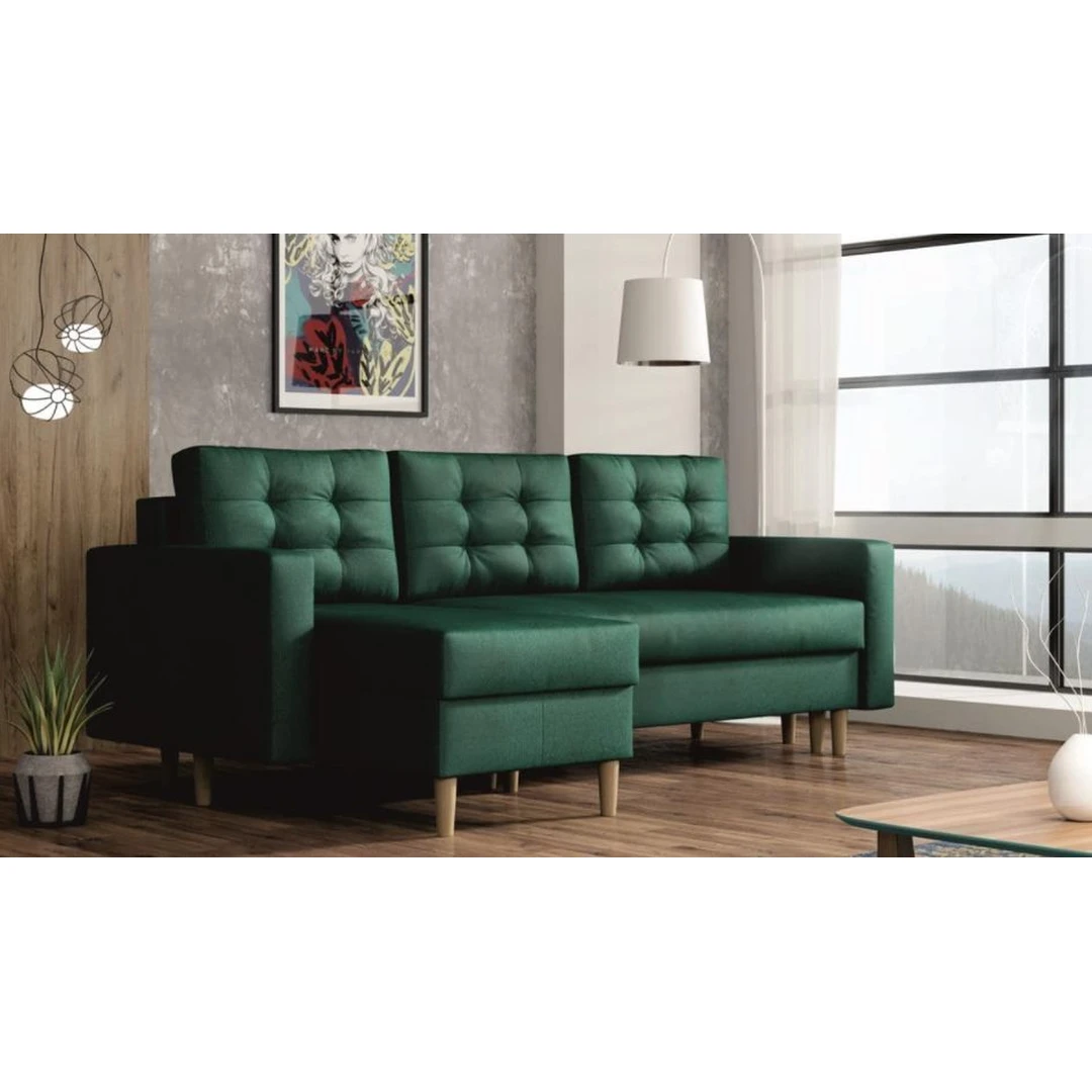 Universalus kampas su kairiniu arba dešininiu pastatymu