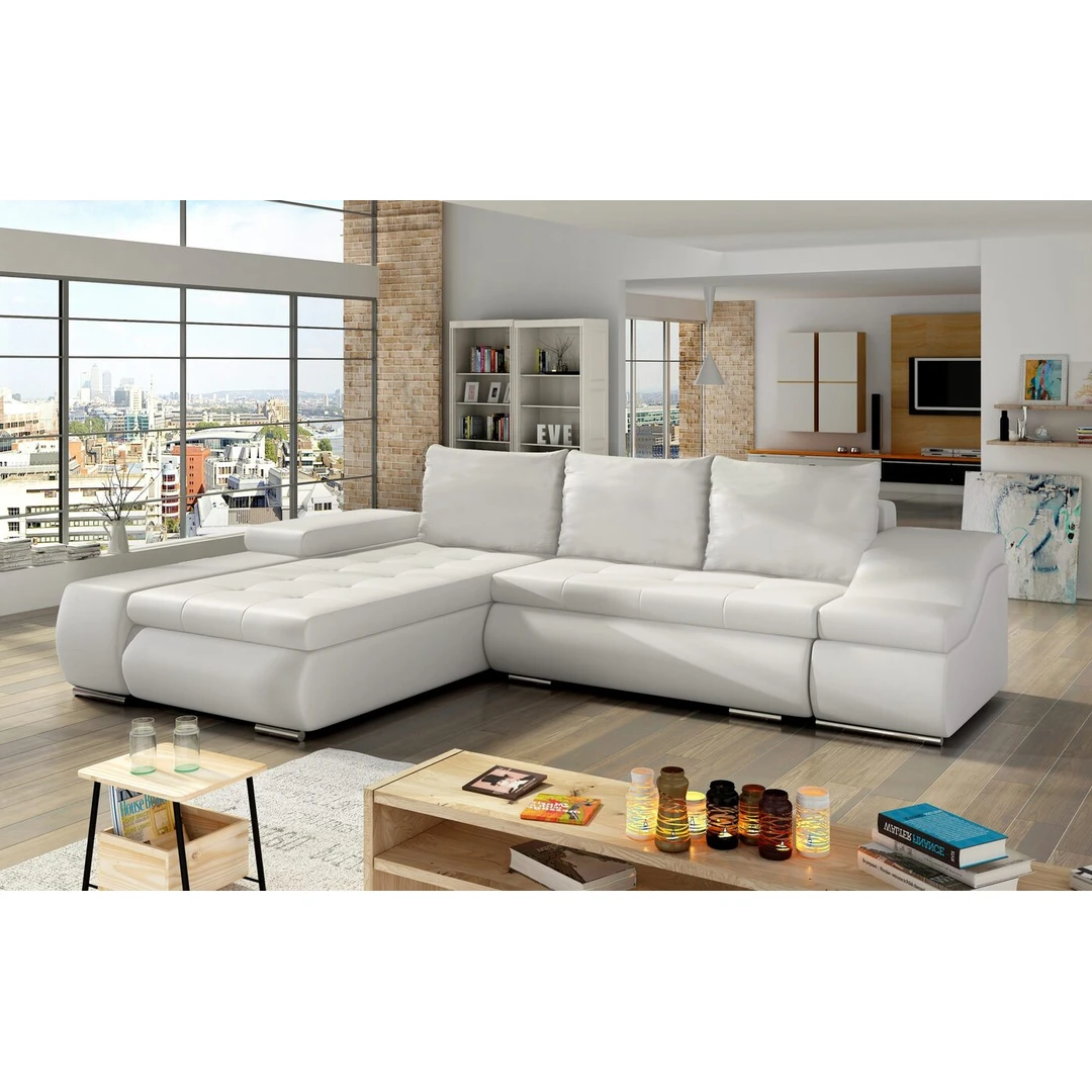 Klasikinio dizaino minkštas kampas su miegojimo funkcija