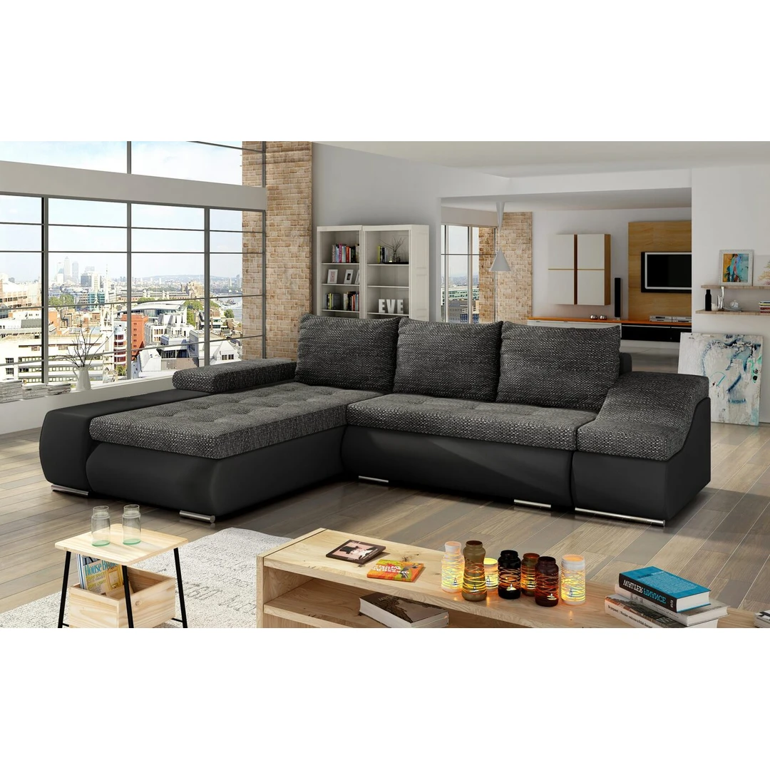 Klasikinio dizaino minkštas kampas su miegojimo funkcija