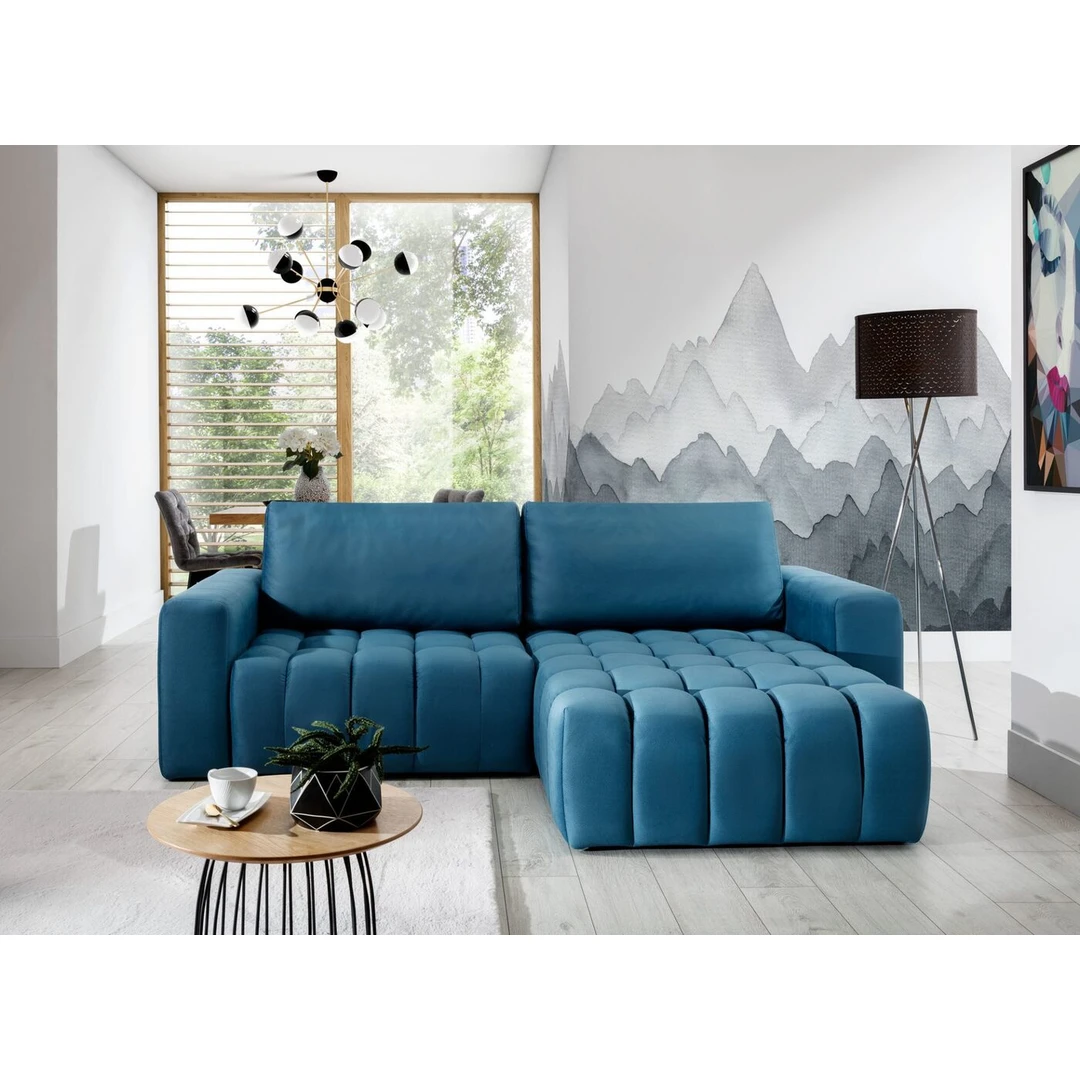 245 cm kampinė sofa – idealus pasirinkimas mažoms ir didelėms erdvėms