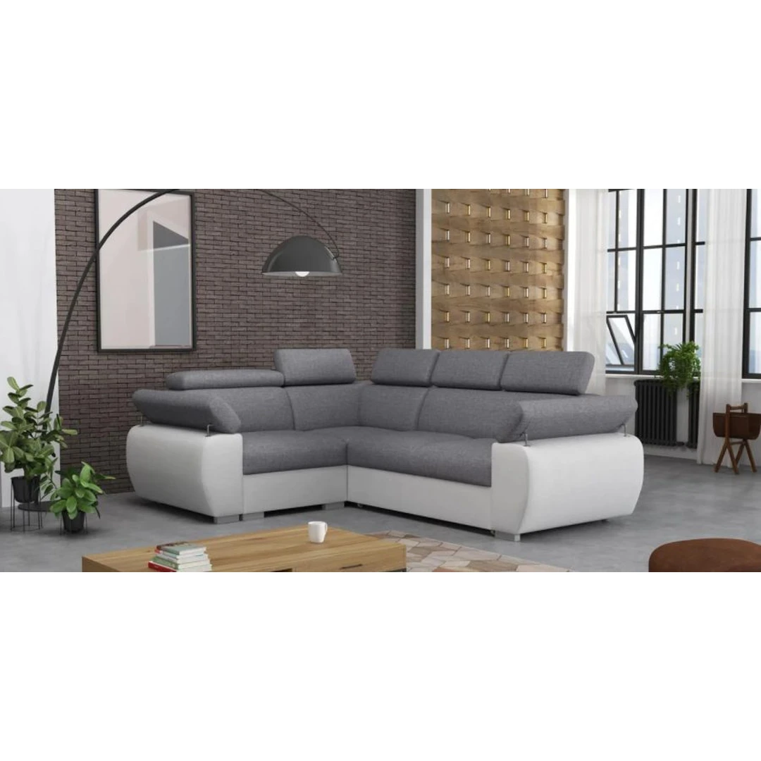 Minkštas kampas DA1154R91 – erdvus ir transformuojamas į lovą