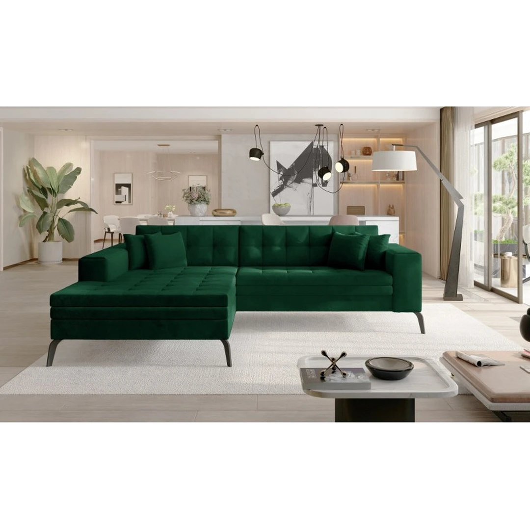 Modernus minkštas kampas su miegojimo funkcija