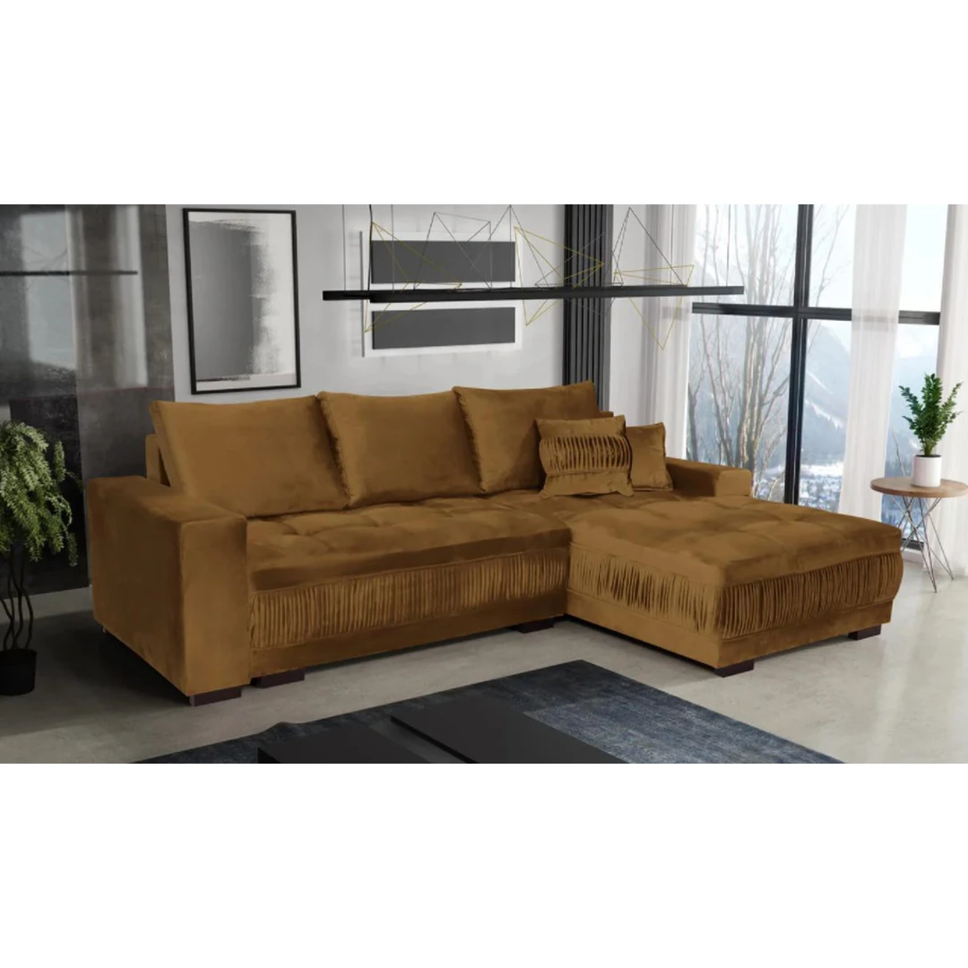 Modernus minkštas kampas SORENTO su miegojimo funkcija