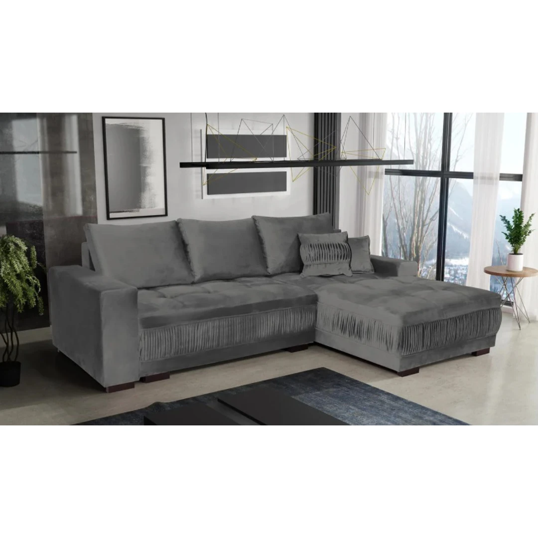 Modernus minkštas kampas SORENTO su miegojimo funkcija