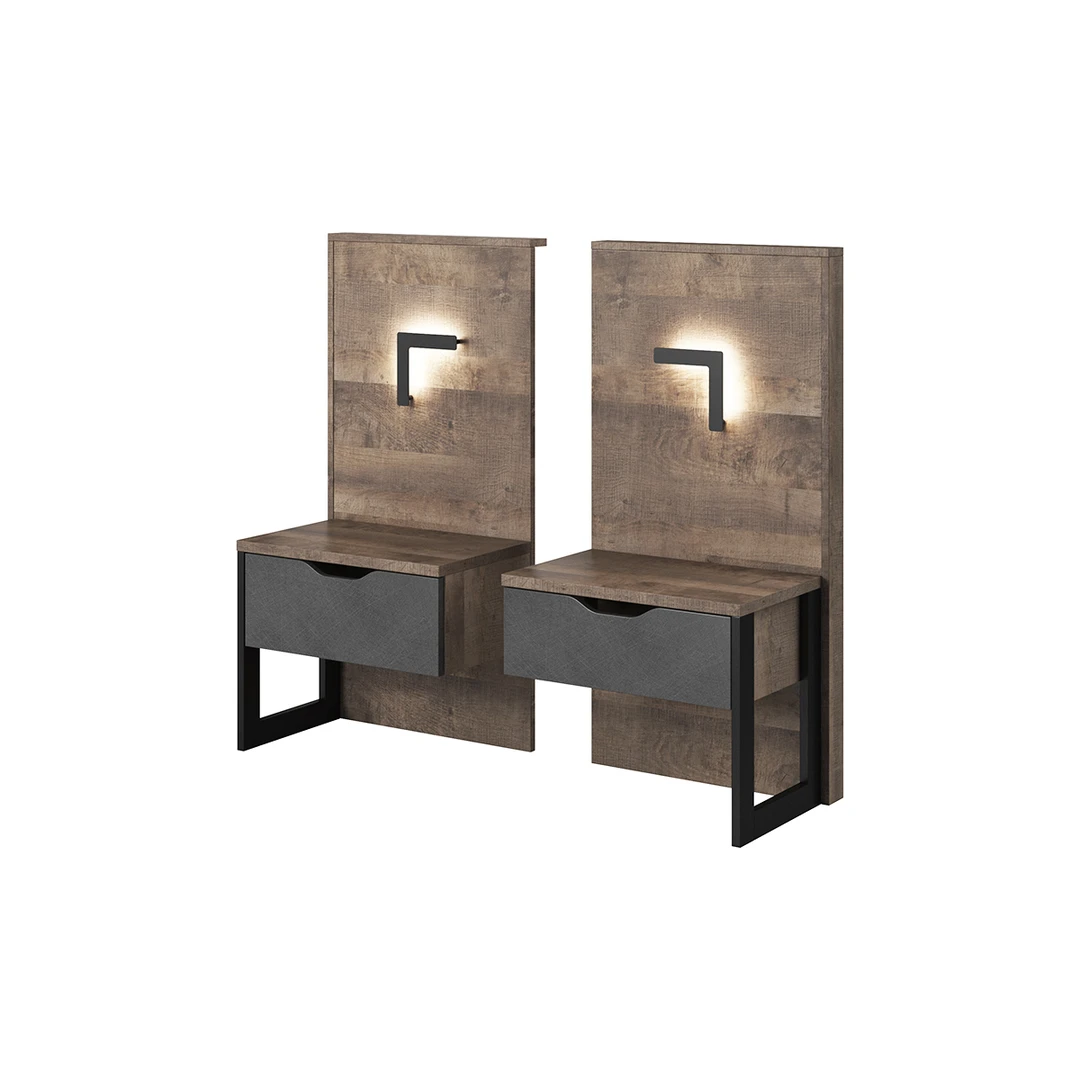 Modernios naktinės spintelės prie lovos – patogus sprendimas smulkiems daiktams