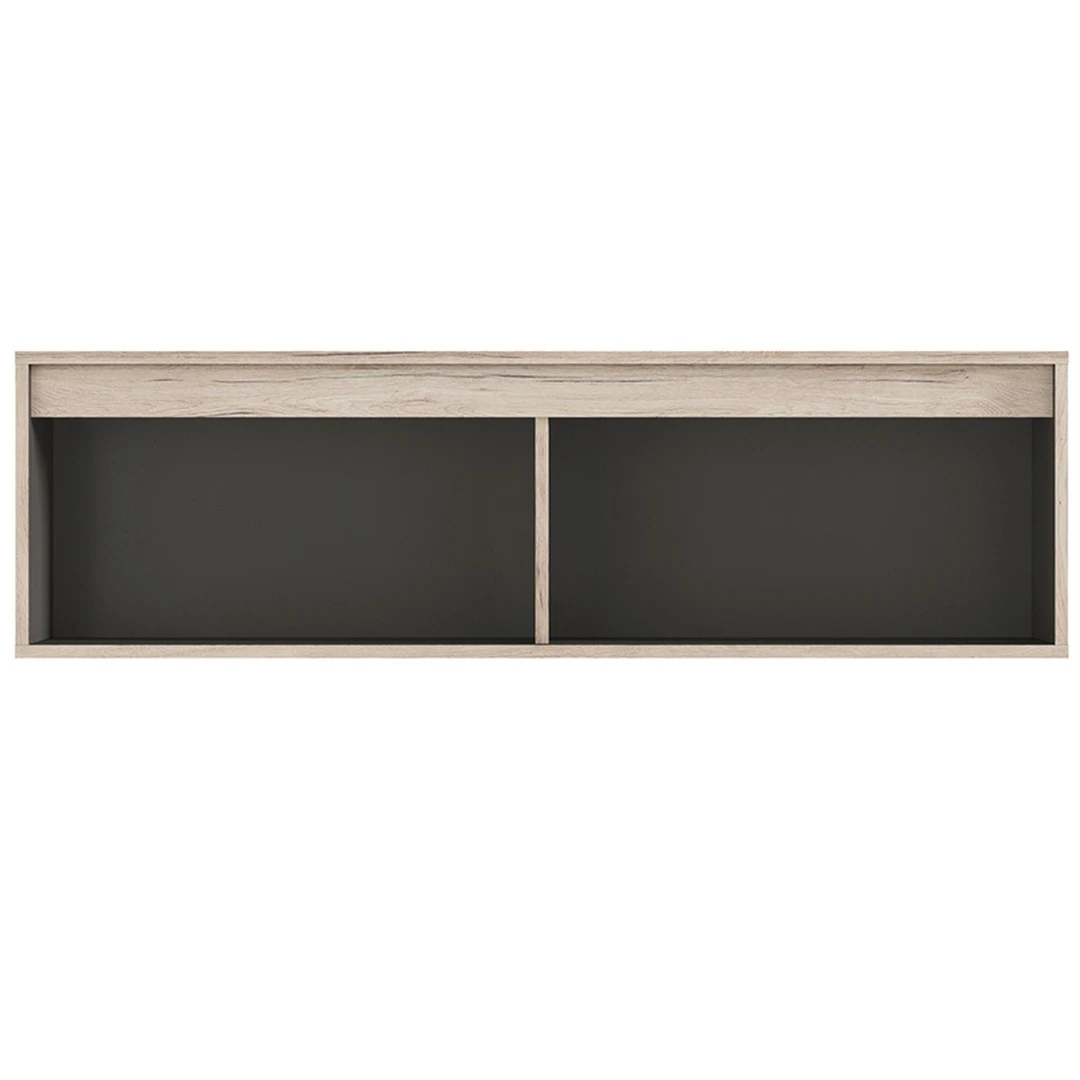 Praktiška lentyna su dviem atvirais skyriais