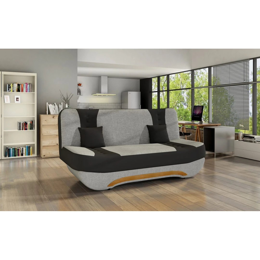 Įvairių spalvų sofos lovos su miegama funkcija