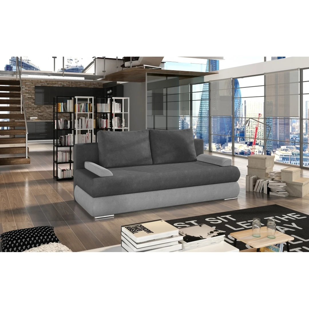 Įvairių spalvų sofos lovos su miegama funkcija