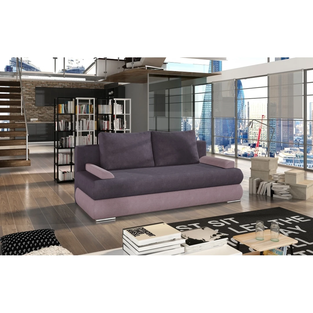 Įvairių spalvų sofos lovos su miegama funkcija