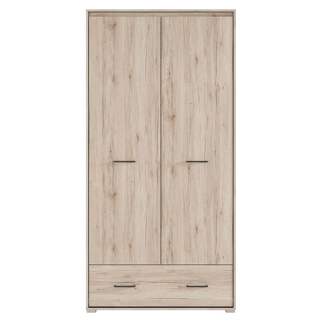 Erdvi 2 durų spinta su moderniu dizainu ir stalčiumi