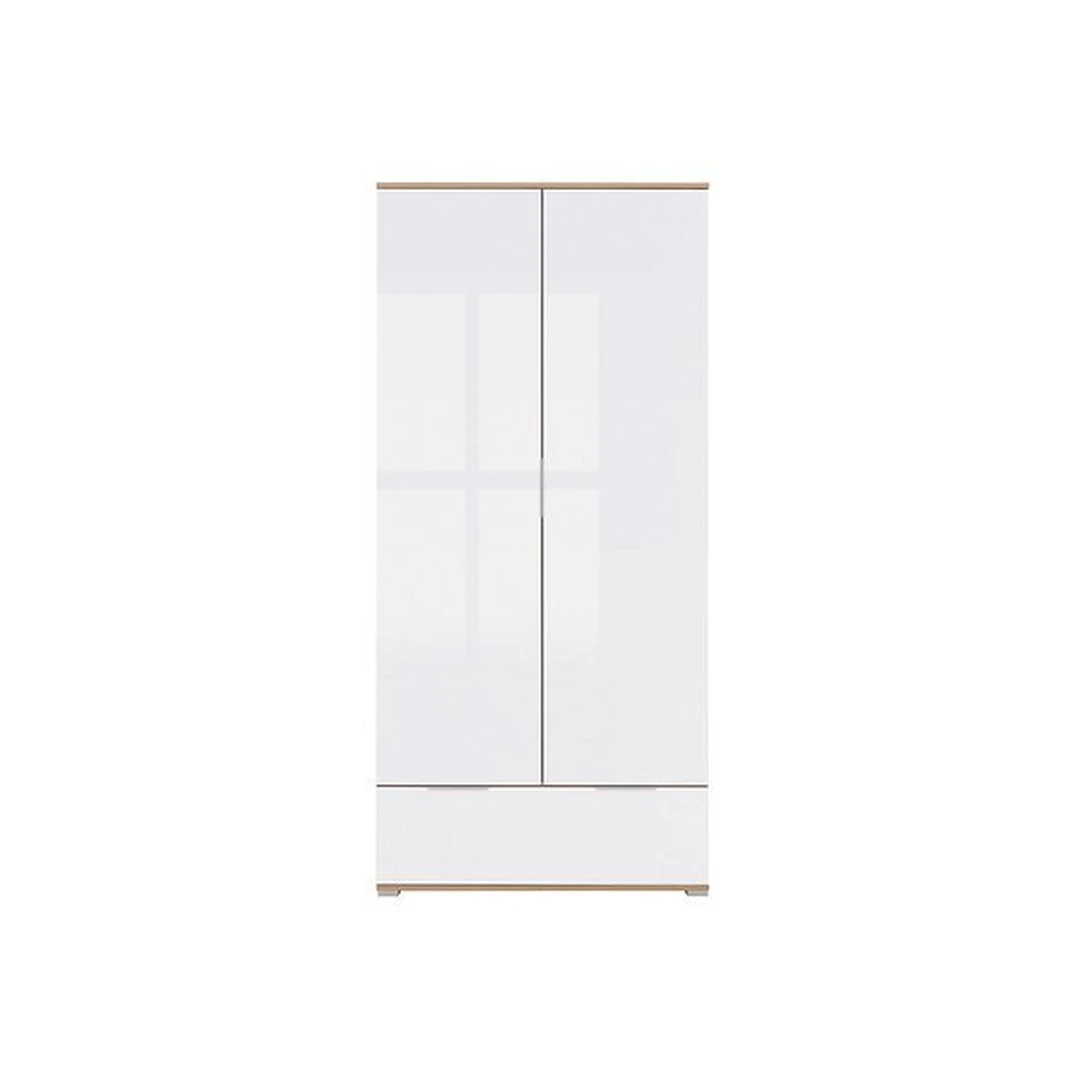 Moderni spinta ZLATA su talpiu stalčiumi ir kabykla