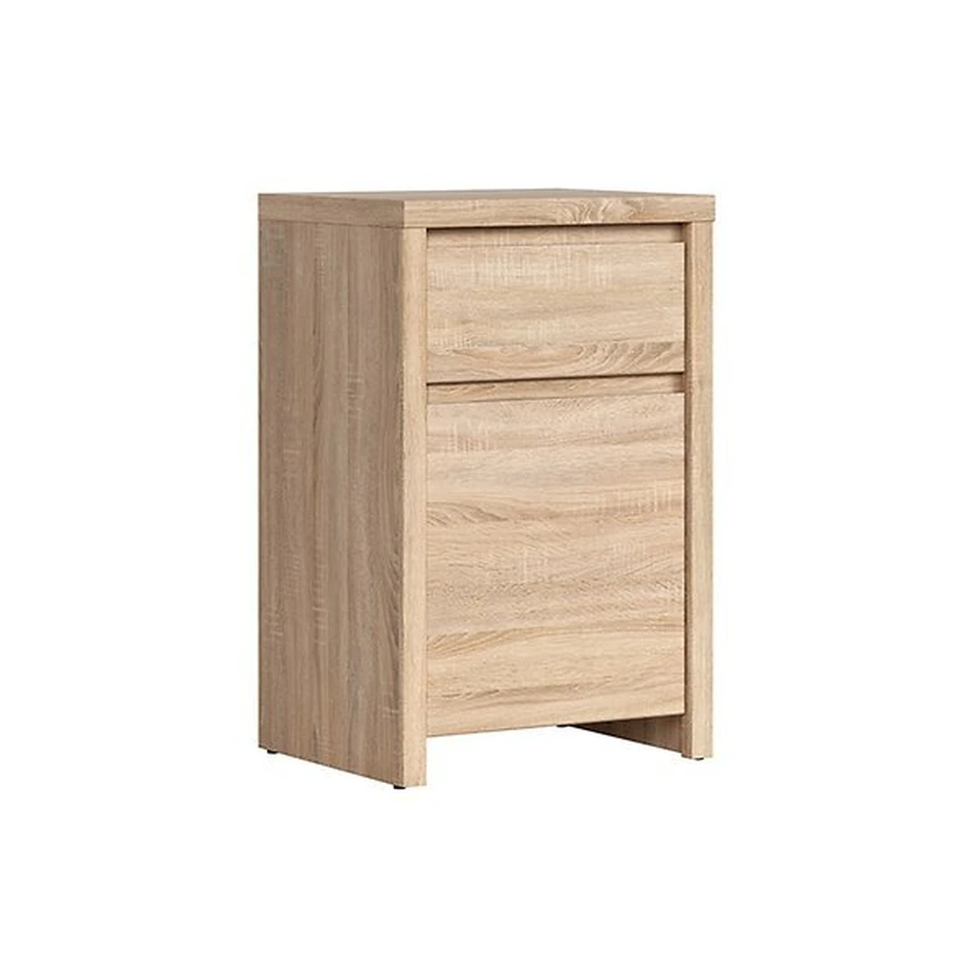 Moderni spintelė su stalčiais ir lentyna