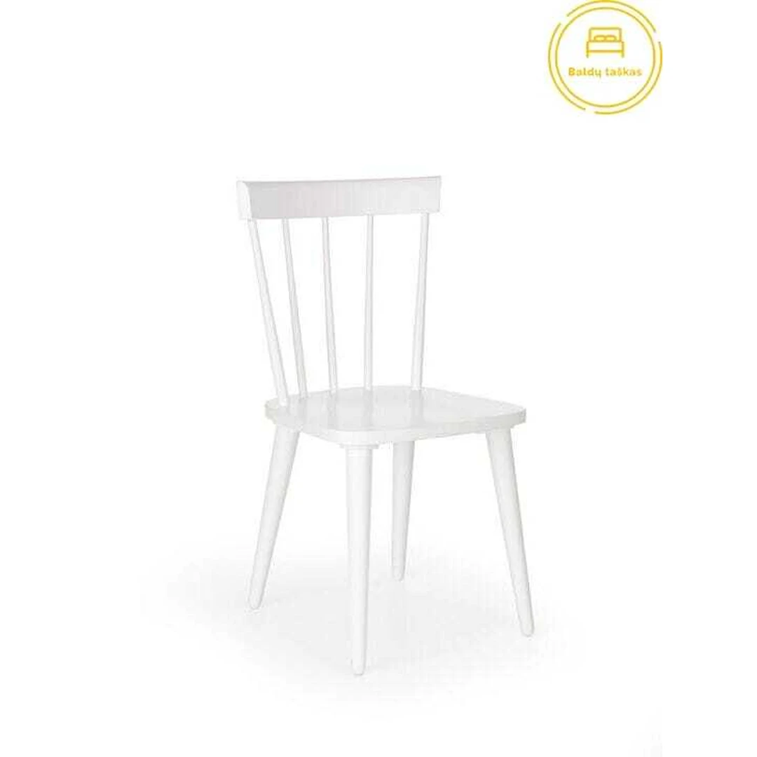 Minimalistinė kėdė iš natūralaus kaučiukmedžio