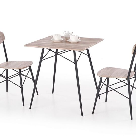 Valgomojo komplektas KABIR (stalas + 2 kėdės) - Virtuvės baldų komplektai