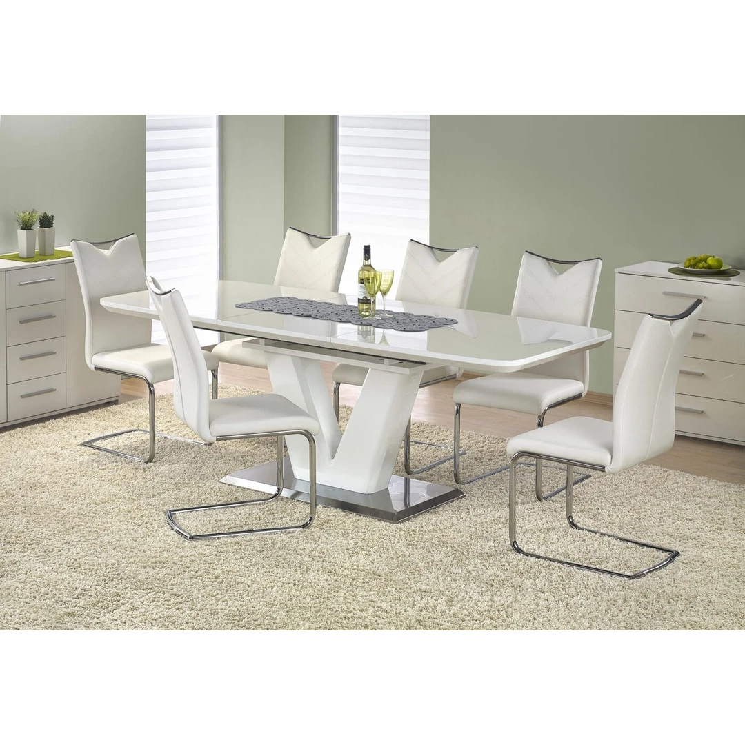 Modernus lygių linijų valgomasis stalas jūsų virtuvei