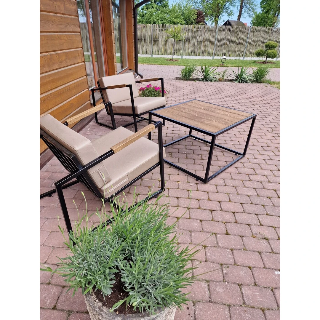 Elegantiški terasos baldai su individualiu dizainu