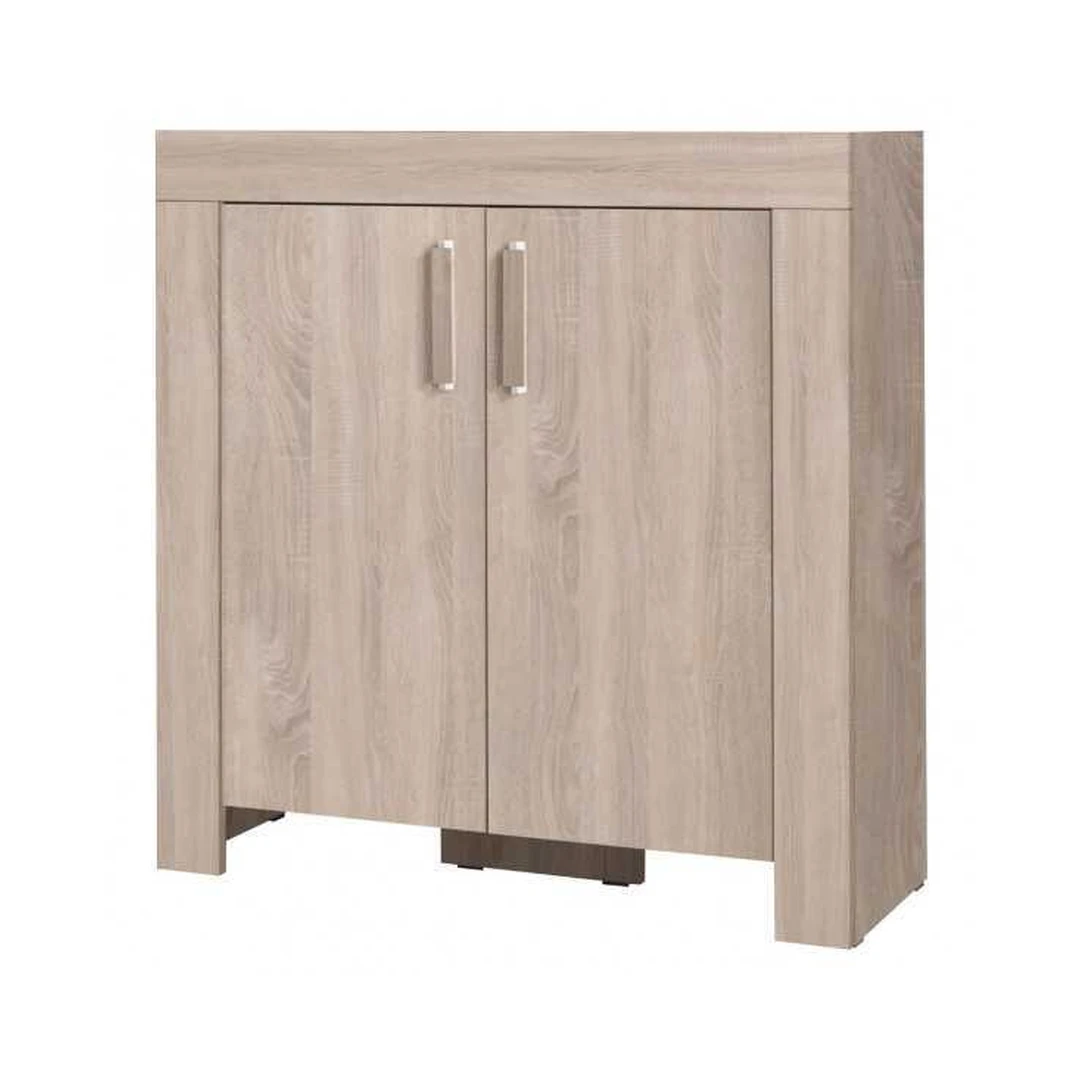 Sonoma ąžuolo spalvos spintos su pasukamomis durimis