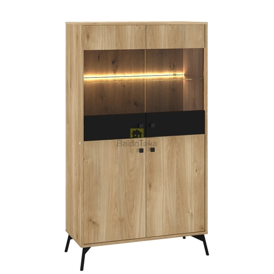 Moderni spintelė su LED apšvietimu ir tyliu uždarymu