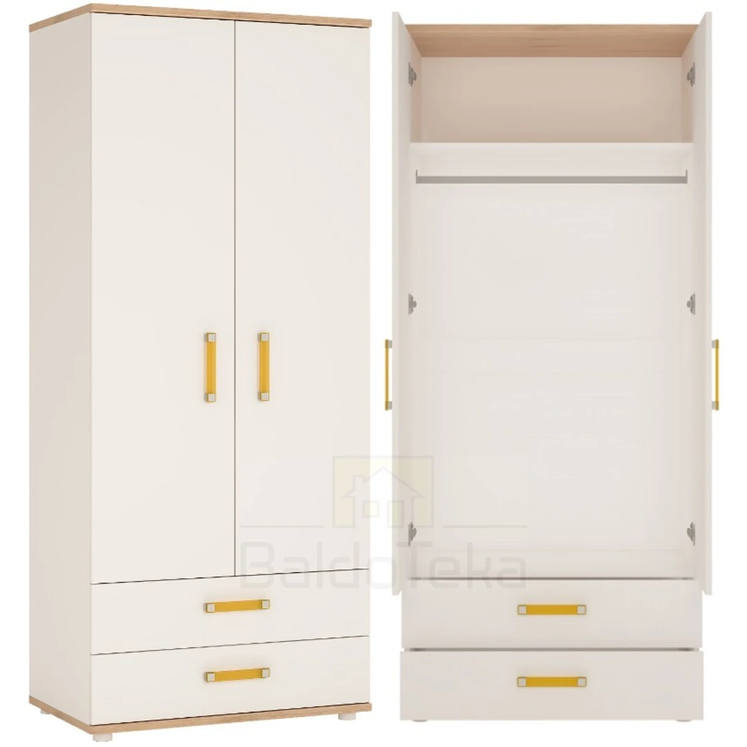 Elegantiška balta spinta su blizgiu ir San Remo detalėmis