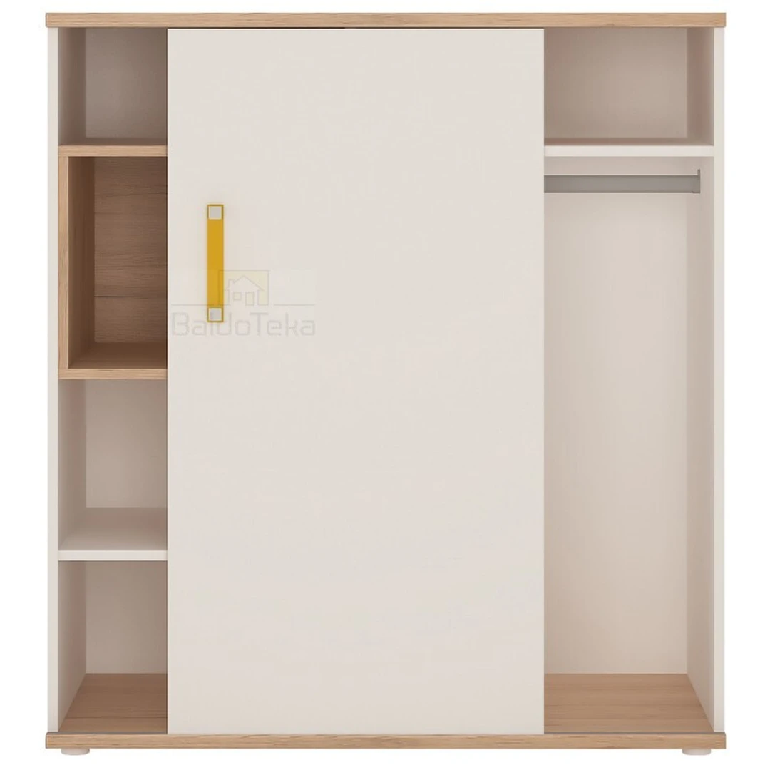 Baldai AMAZON – balta blizgi spalva su San Remo dekoro