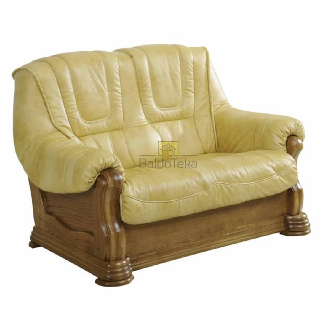 Natūralios odos ir ąžuolo masyvo prabangūs sofos