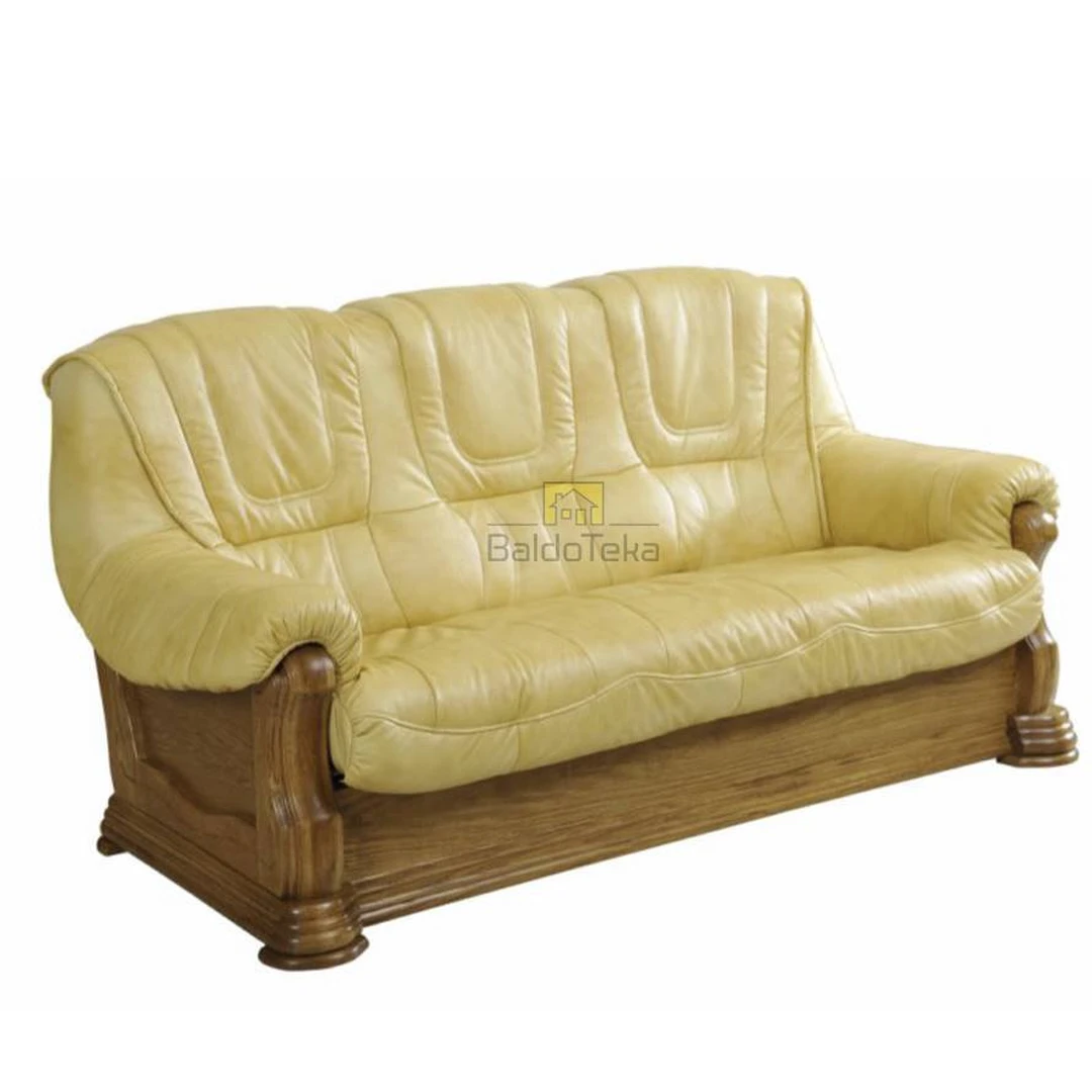 Natūralios odos ir ąžuolo masyvo prabangūs baldai