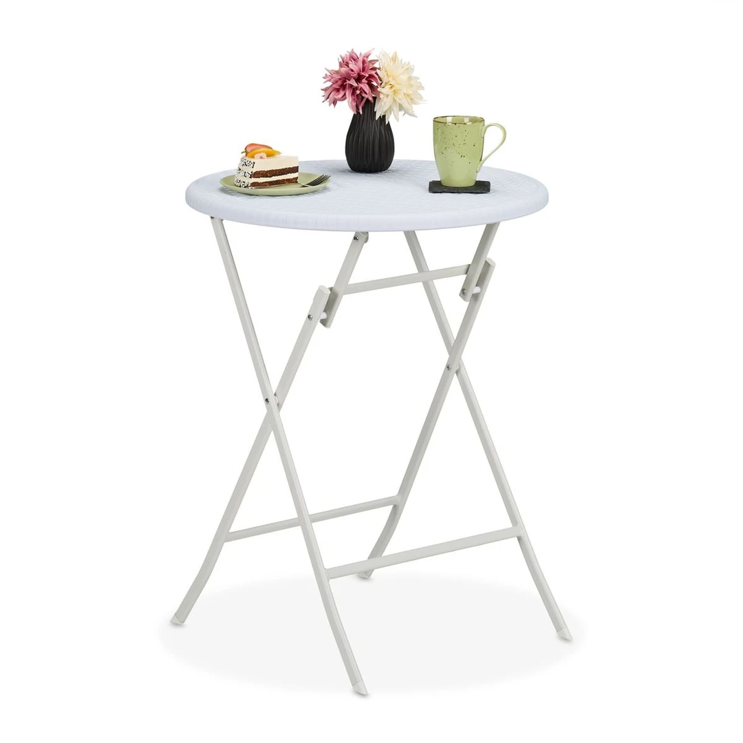 Apvalus lauko stalas Relaxdays, sulankstomas, Ø 60 × 75 cm - Stalai