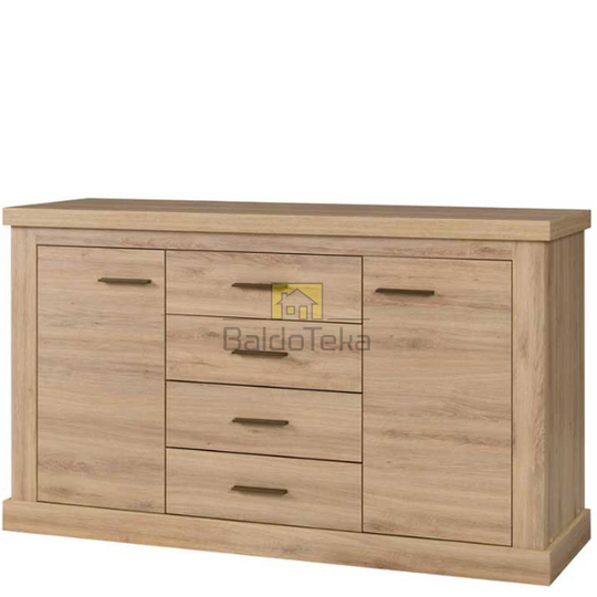 Moderni spintelė laukinio ąžuolo ir Stirling spalvomis