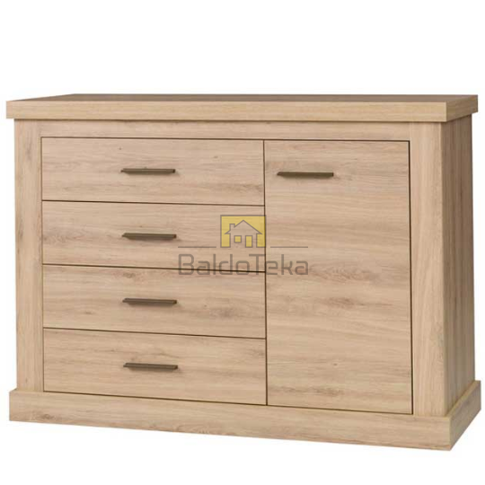 Moderni spintelė laukinio ąžuolo ar Stirling ąžuolo spalva