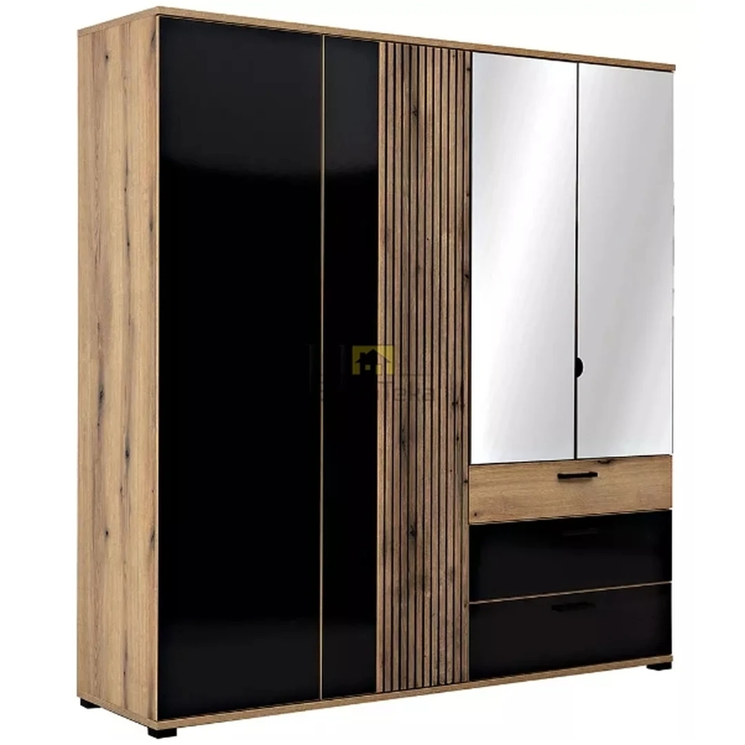 Ergonomiškas spintos komplektas su tylaus uždarymo mechanizmu