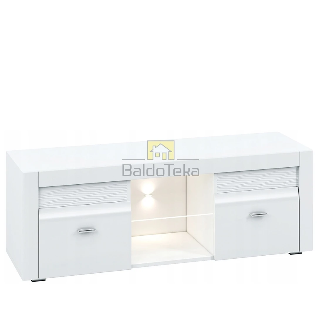 Moderni balta virtuvės spinta su tylaus uždarymo sistema