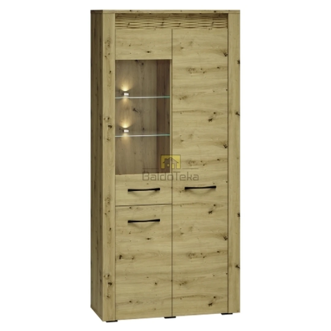 Moderni spintos sistema ARTIS – aukščiausios kokybės MDF, ąžuolo atspalvis