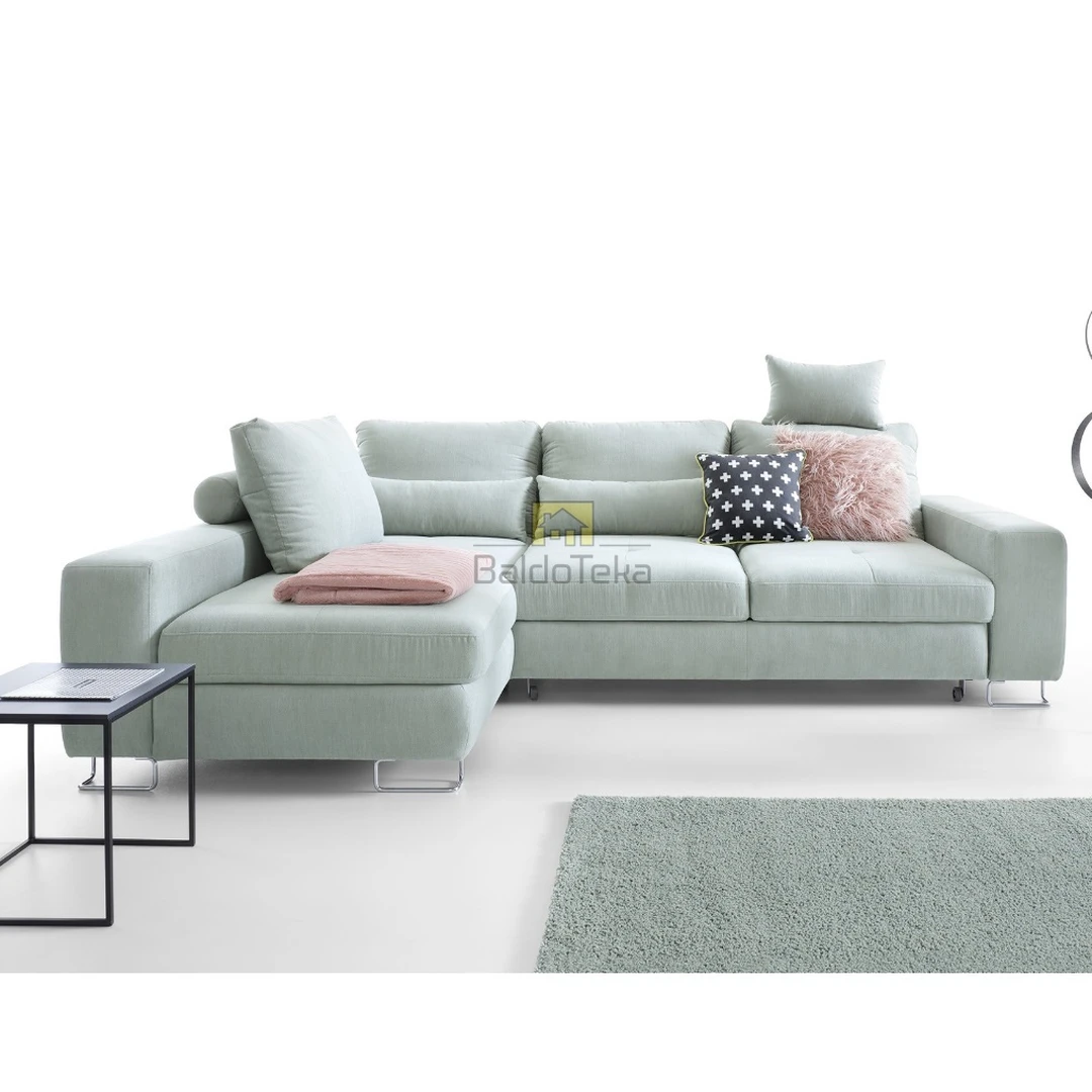 Ergonomiškas lovynas su reguliuojamais atlošais ir patalynės dėže