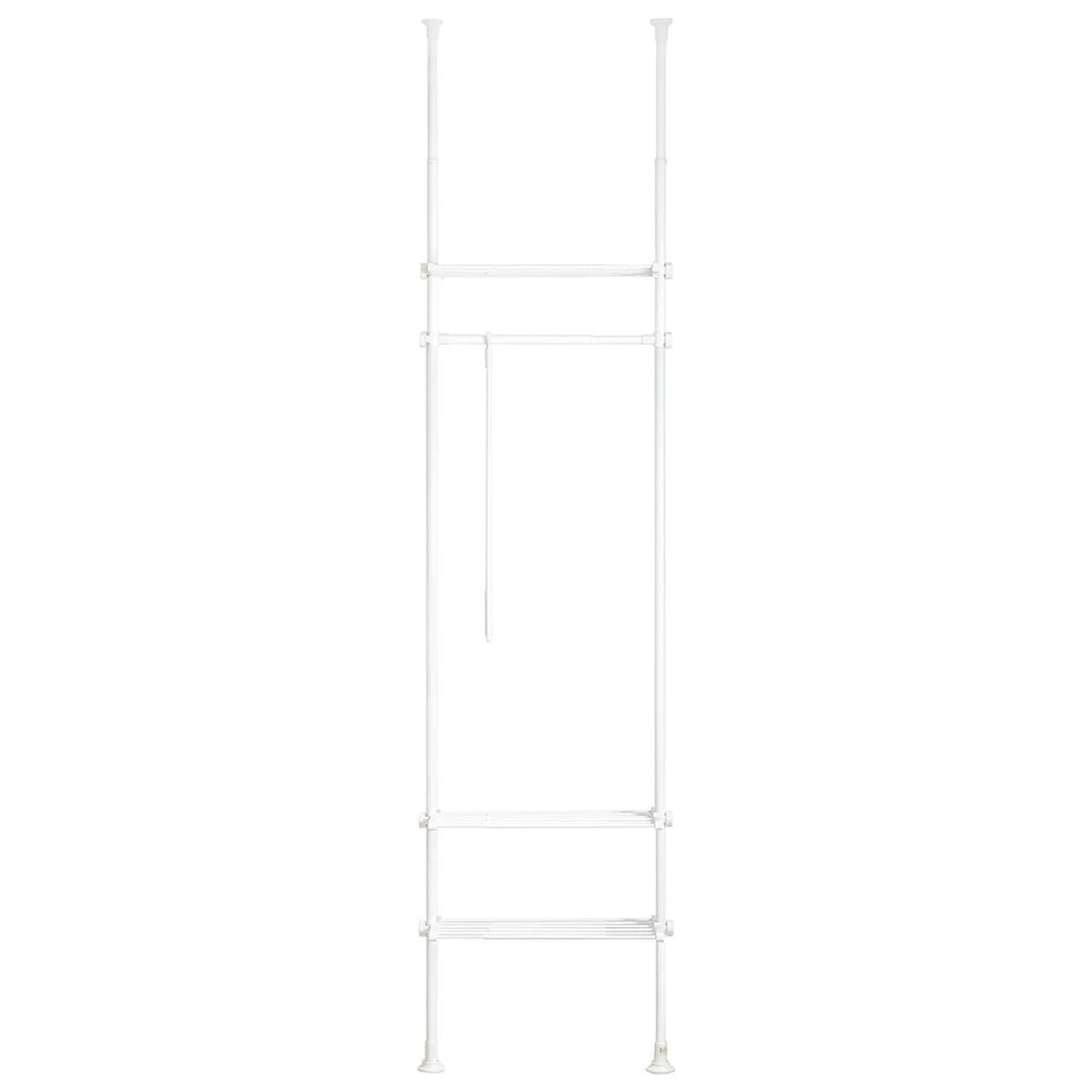 Atvira drabužių spinta 80x295cm., baltos spalvos - Spintos, spintelės