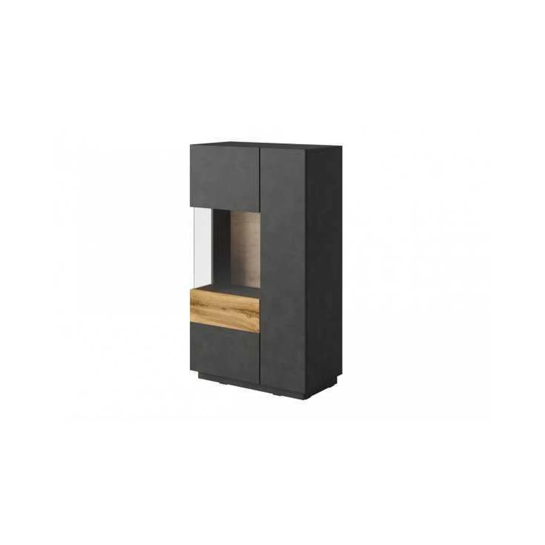 Šiuolaikiška spinta su LED apšvietimu ir stumdomomis durimis