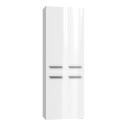 Minimalistinė vonios spintelė su 2 lentynomis ir 3 skyriais