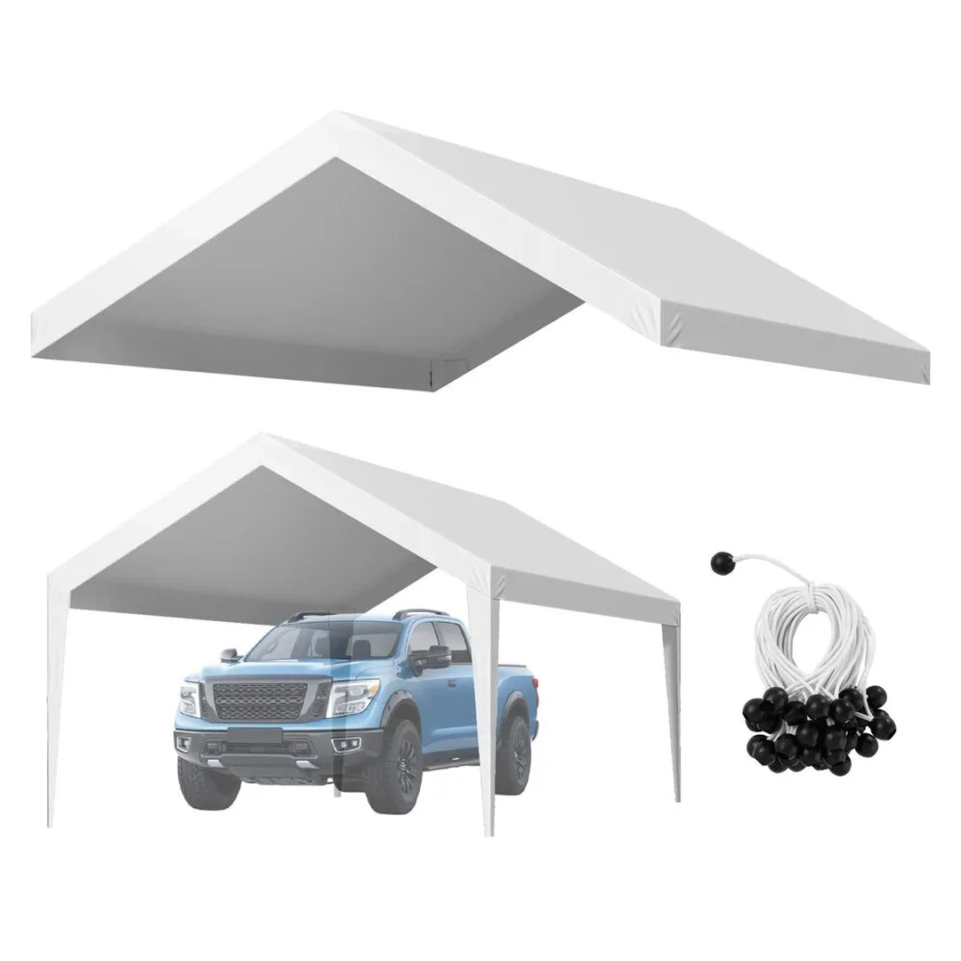 Automobilio stogelio tentas 3,6x6 m, baltas